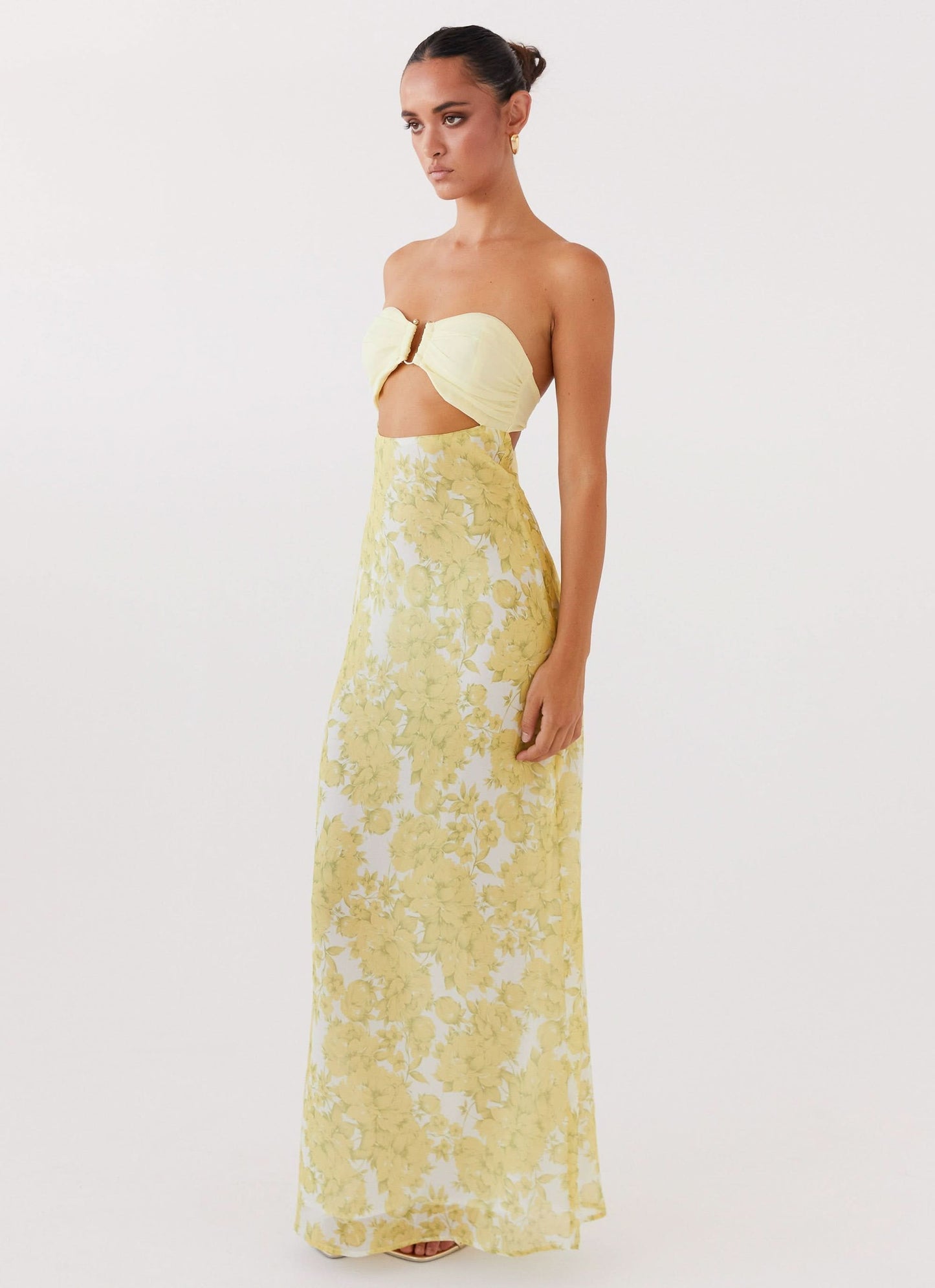 Molly Maxi Dress - Yellow, side