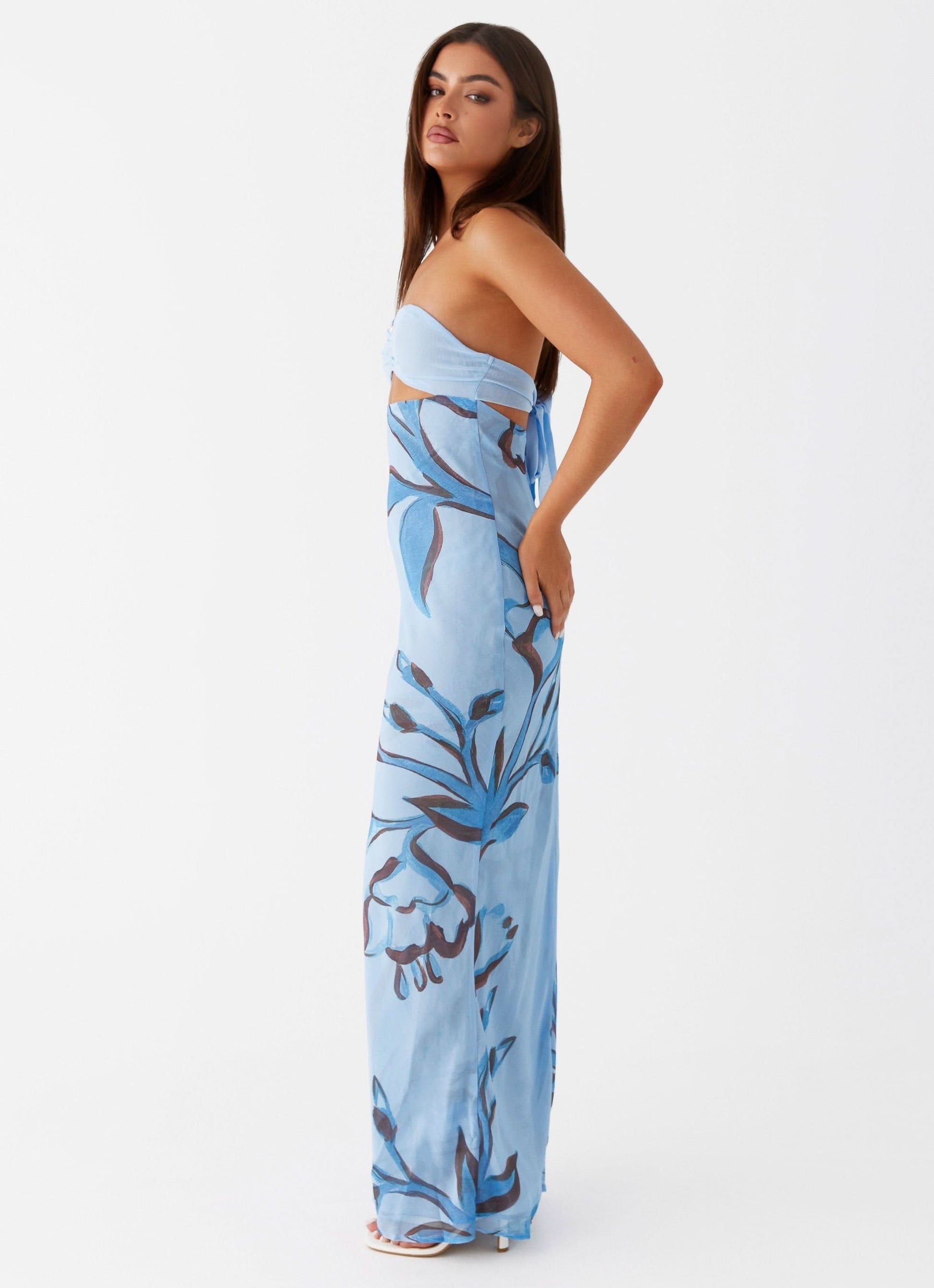Molly Maxi Dress - Blue, side