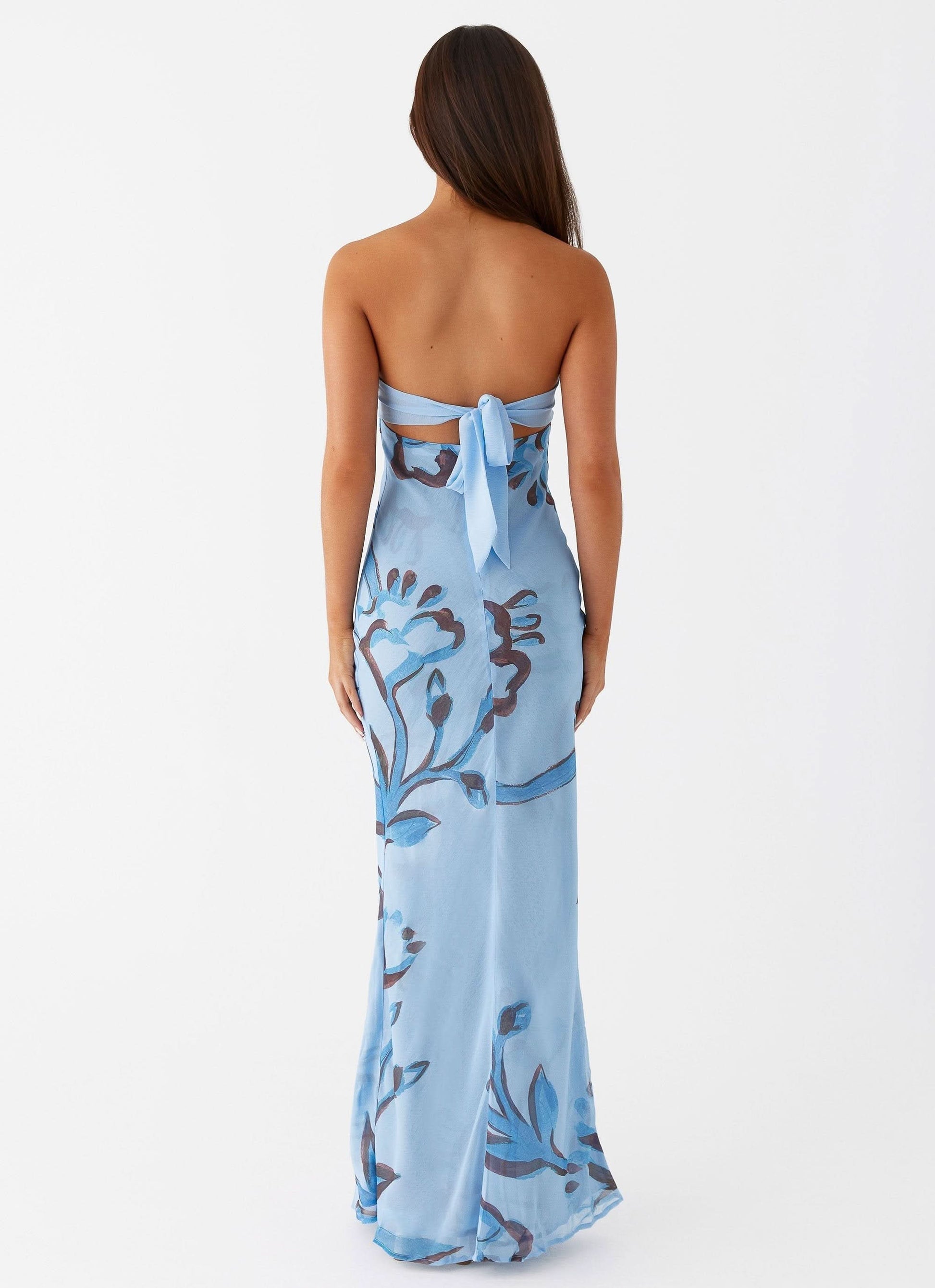 Molly Maxi Dress - Blue, back