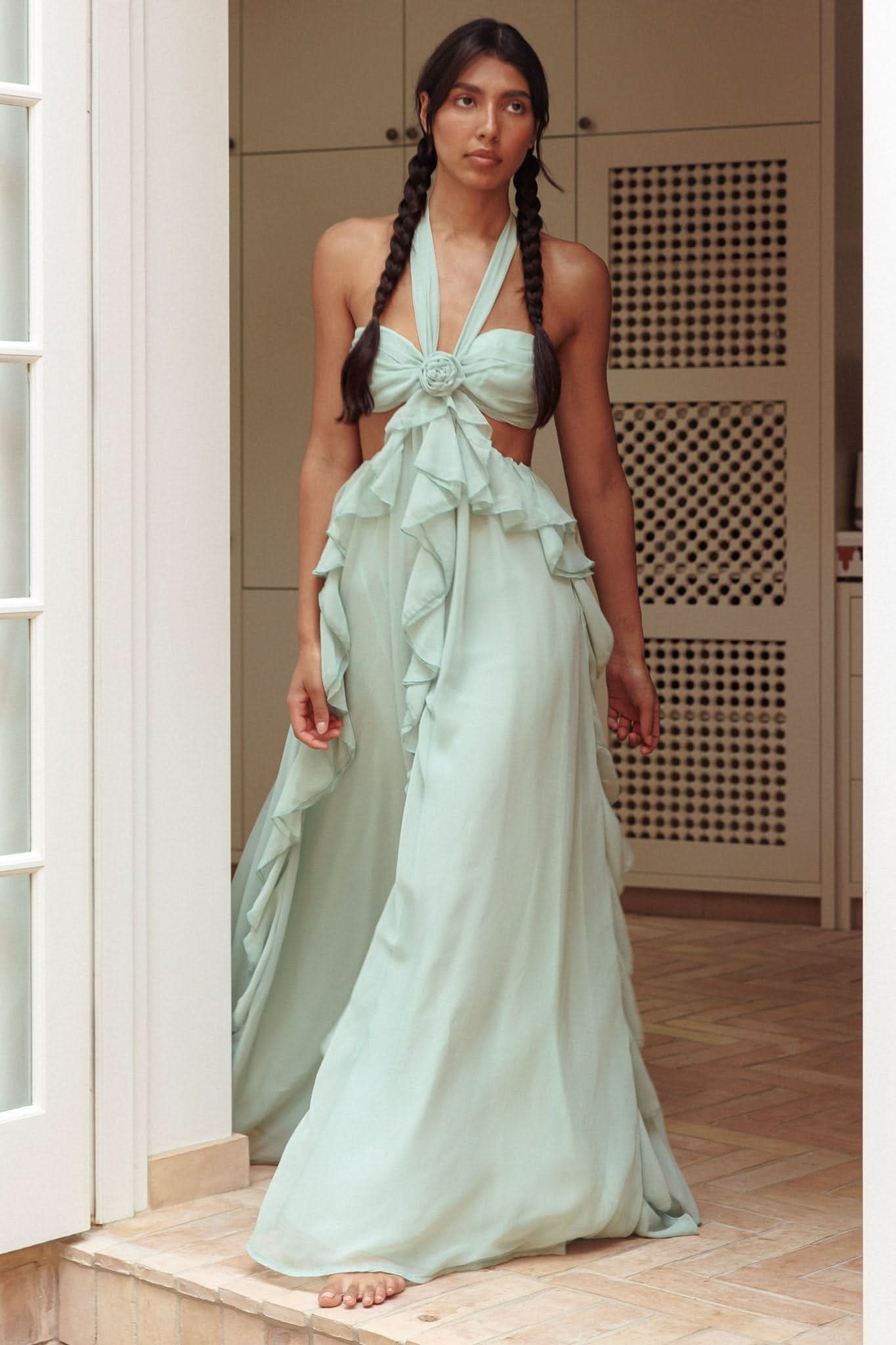 Mariel Maxi Dress - Lime