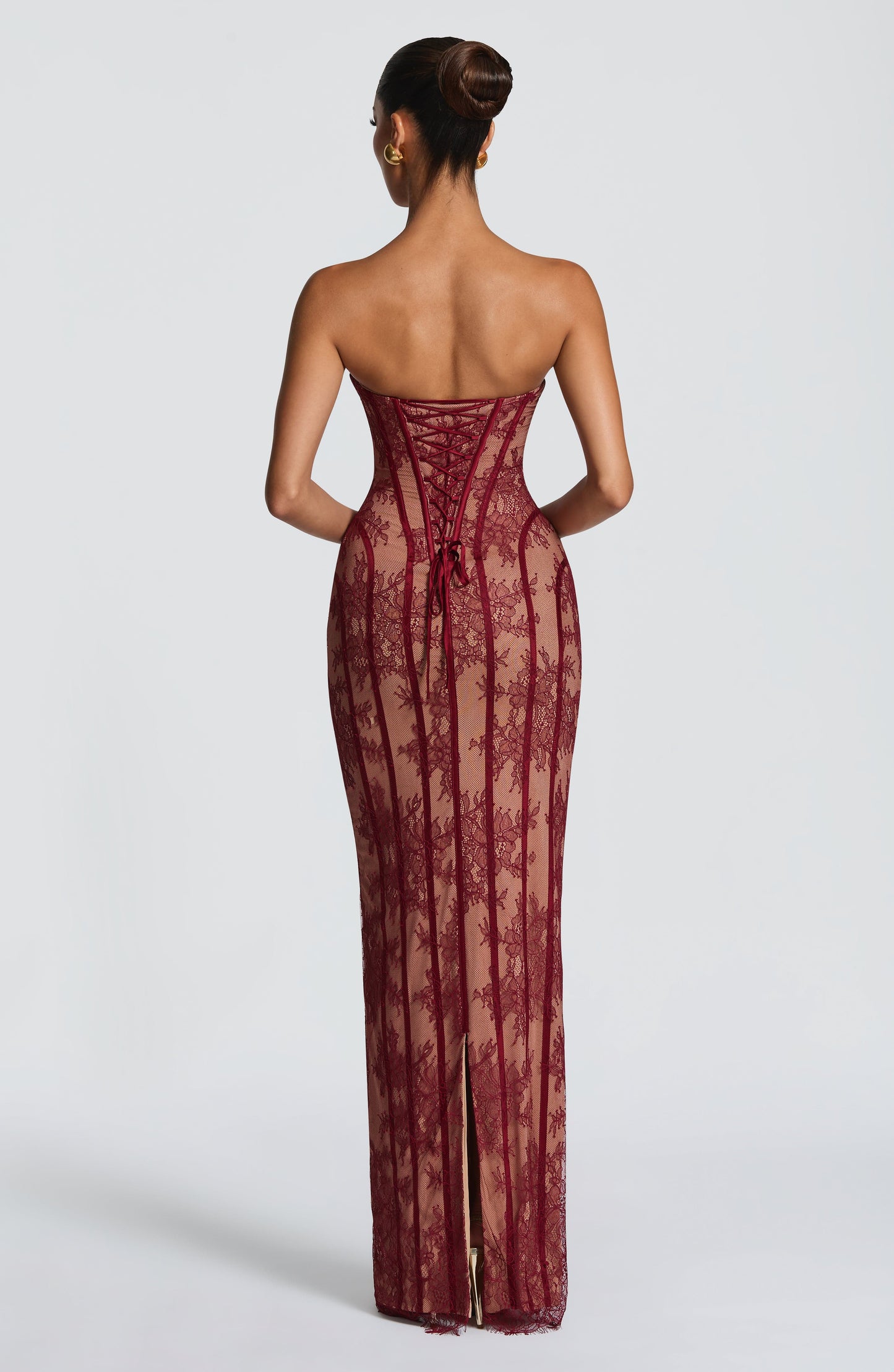 Talia Floral Satin Maxi Dress