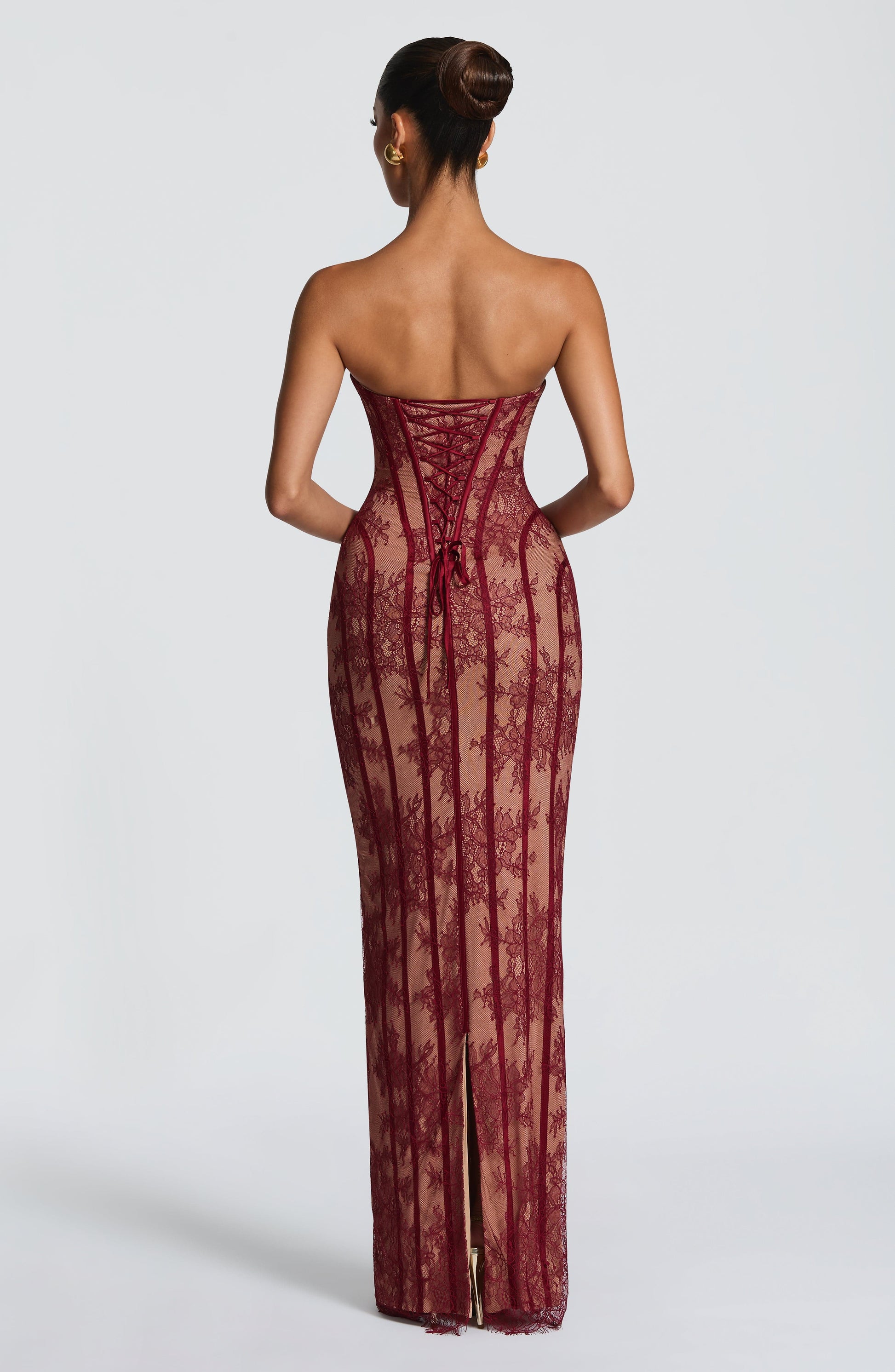 Talia Floral Satin Maxi Dress