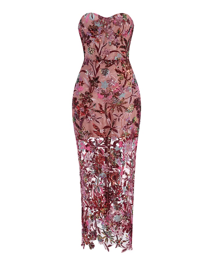 Karlie Maxi Dress - Red