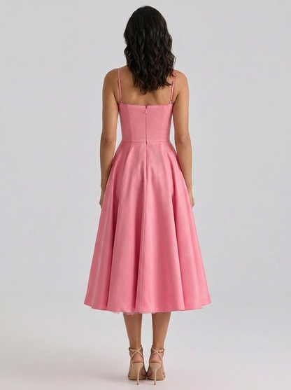 Eliana Bustier Sweetheart Midi Dress