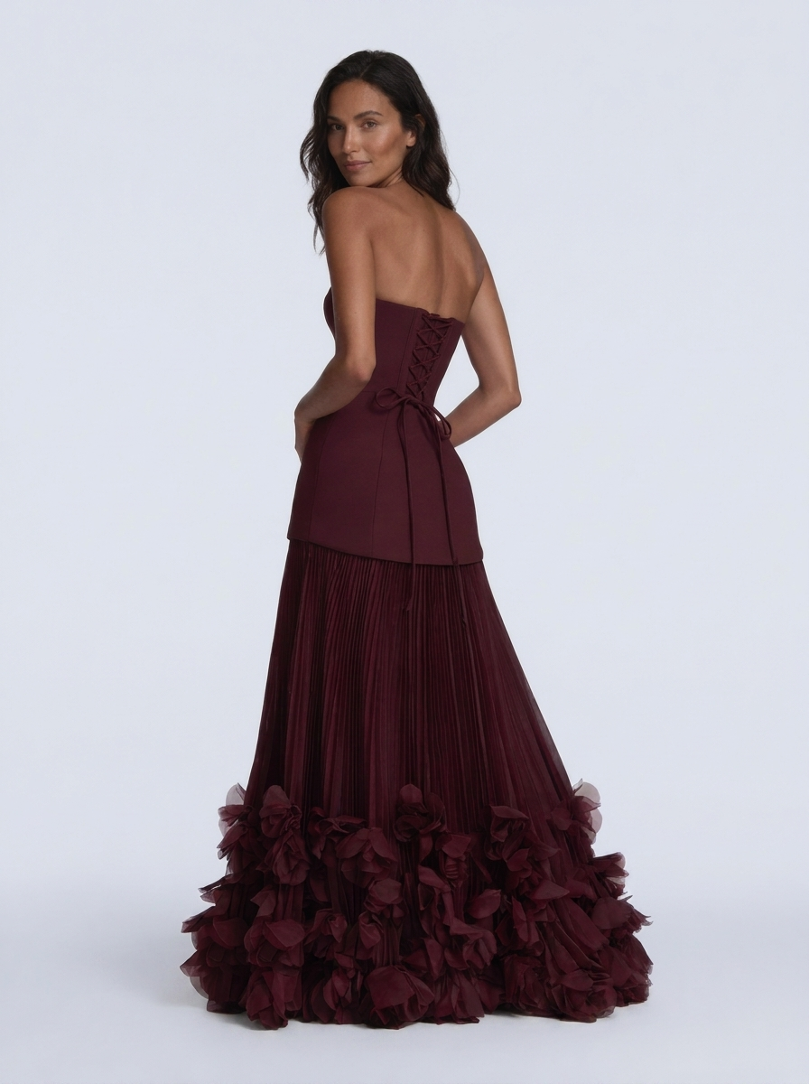 Joelle Floral Pleated Maxi Dress
