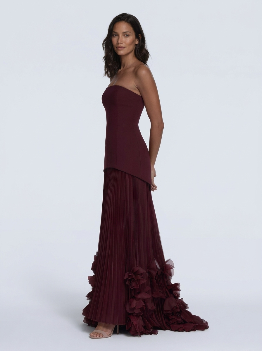 Joelle Floral Pleated Maxi Dress