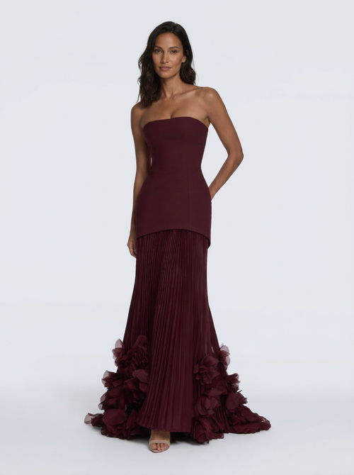 Joelle Floral Pleated Maxi Dress