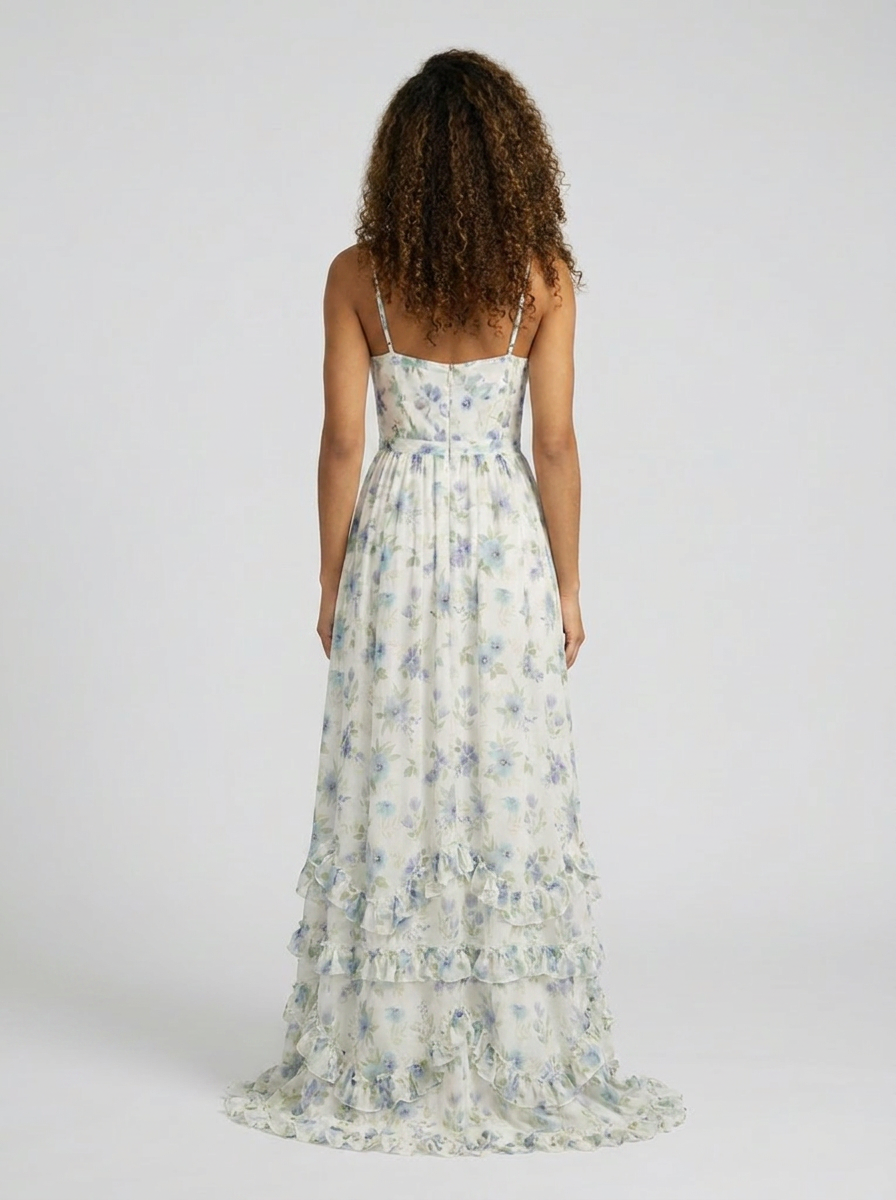 Aurelia Floral Bustier Maxi Dress