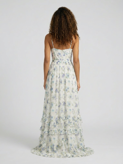 Aurelia Floral Bustier Maxi Dress