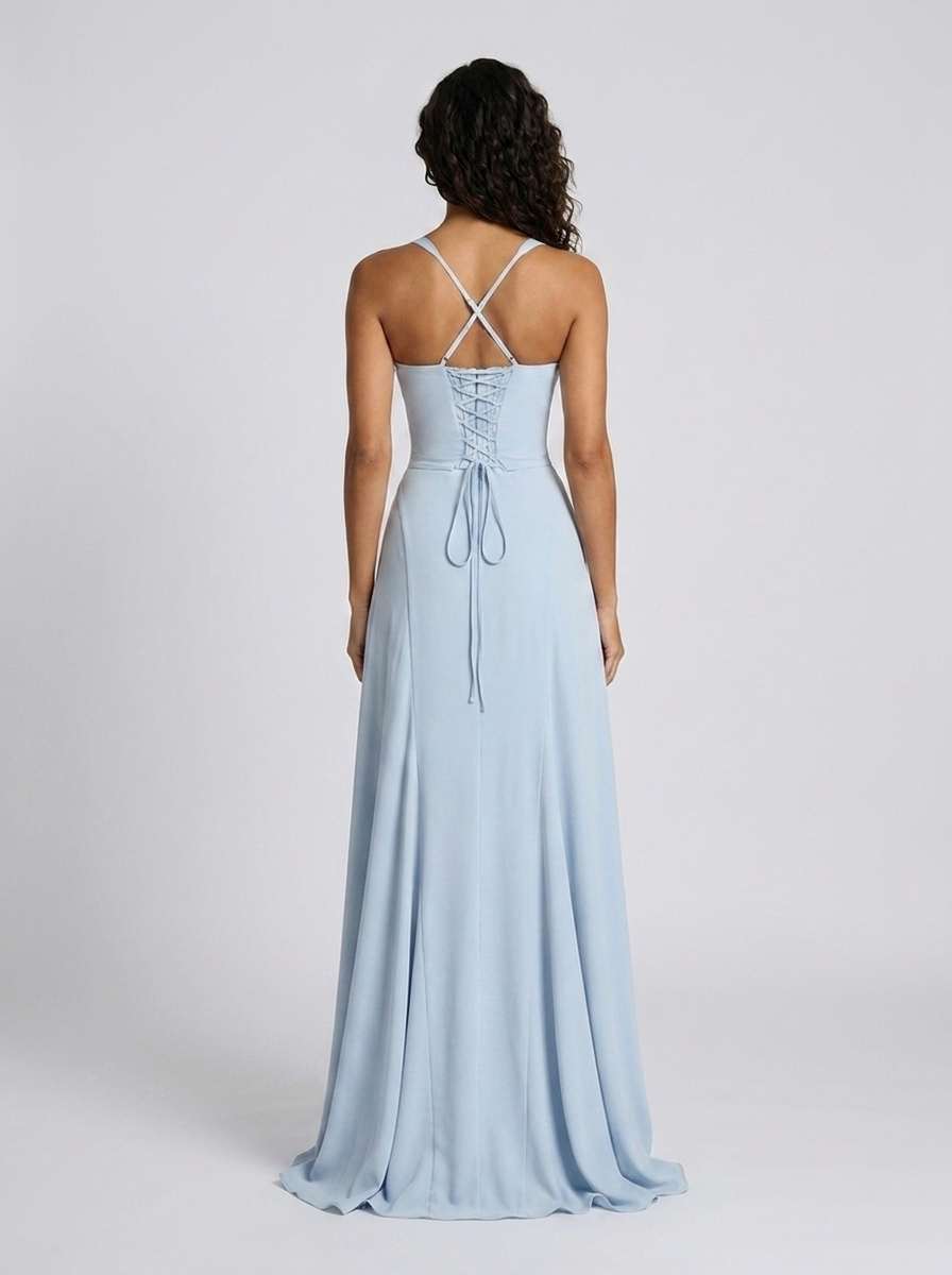 Yara Satin Sweetheart Maxi Dress