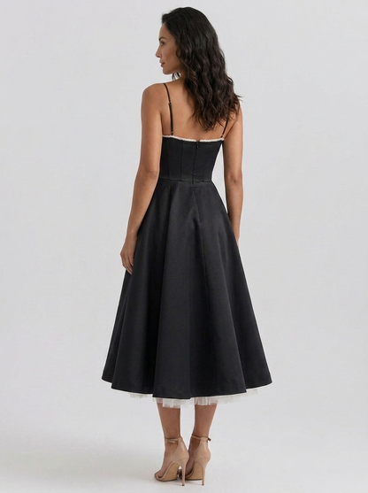 Eliana Bustier Sweetheart Midi Dress