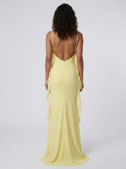 Elina Floral Open Maxi Dress