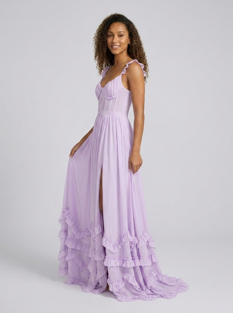 Aurelia Floral Bustier Maxi Dress