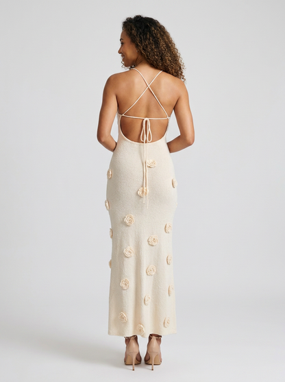 Brielle Floral Knit Maxi Dress
