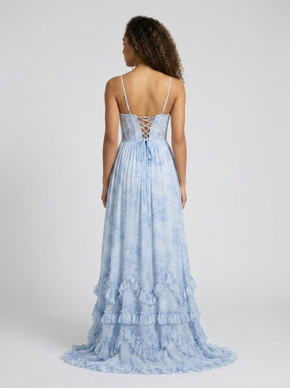 Aurelia Floral Bustier Maxi Dress