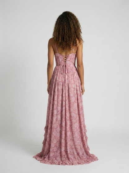 Aurelia Floral Bustier Maxi Dress