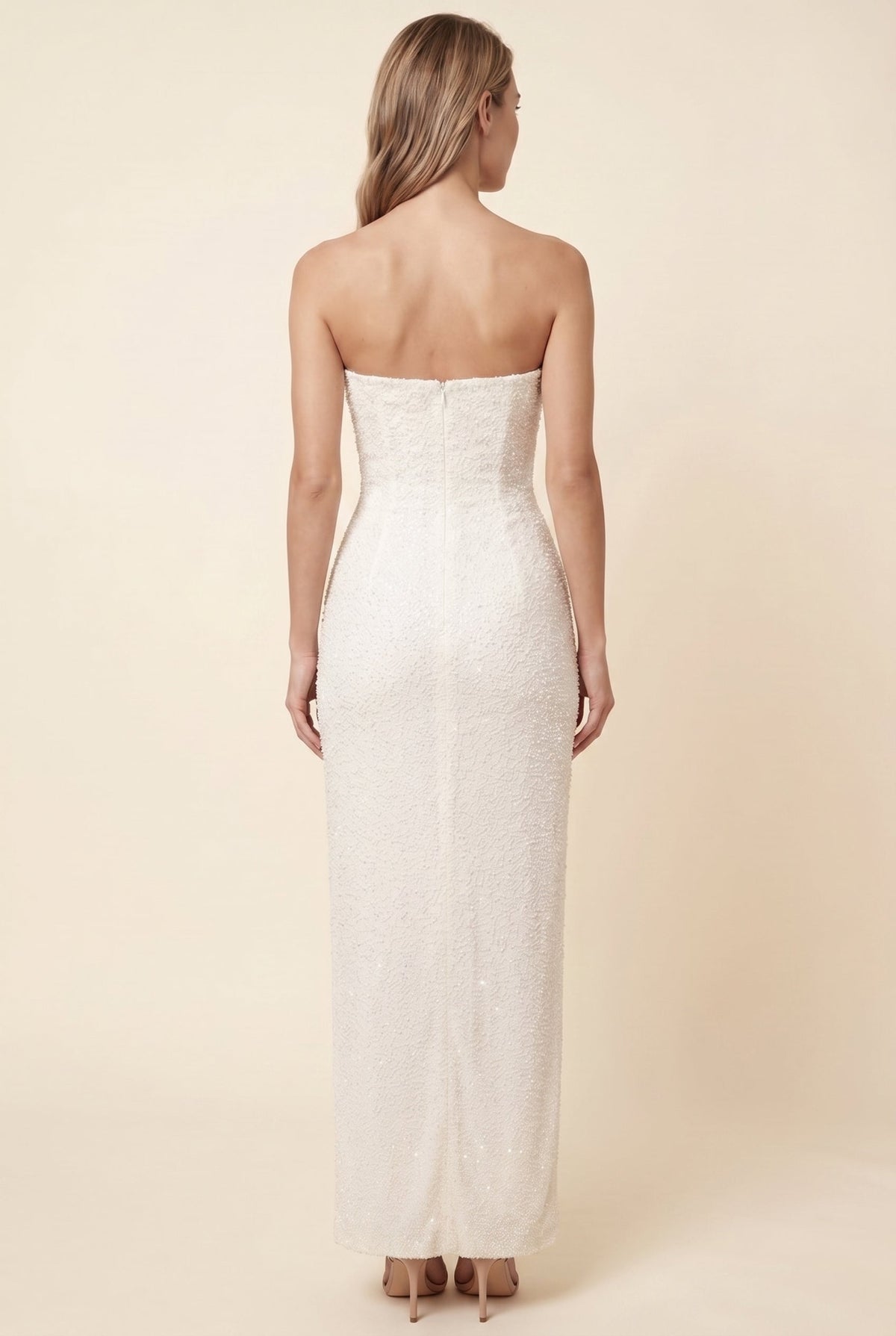 Verona Strapless Maxi Dress - Ivory