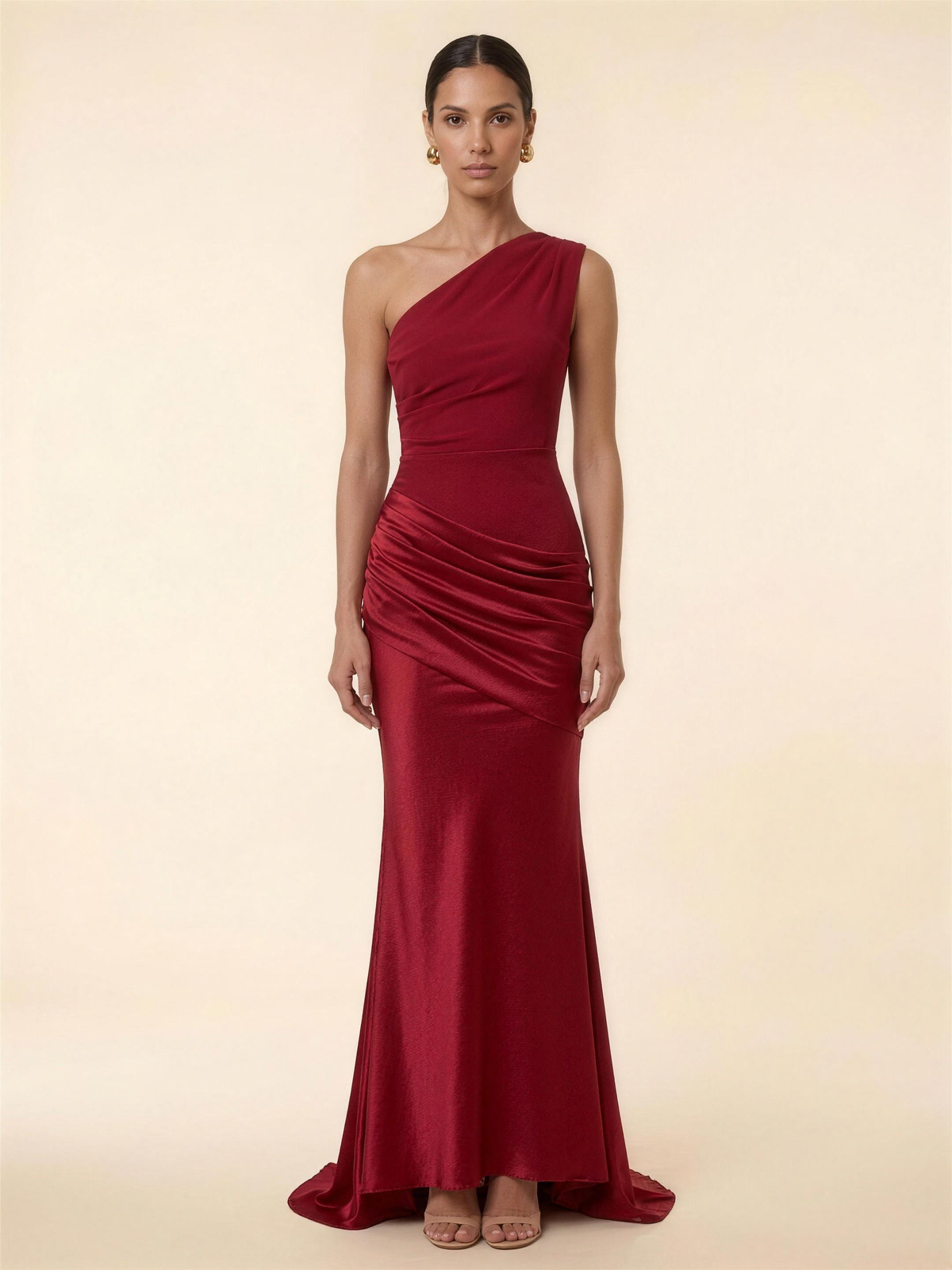 Veronica Maxi Dress - Deep Red