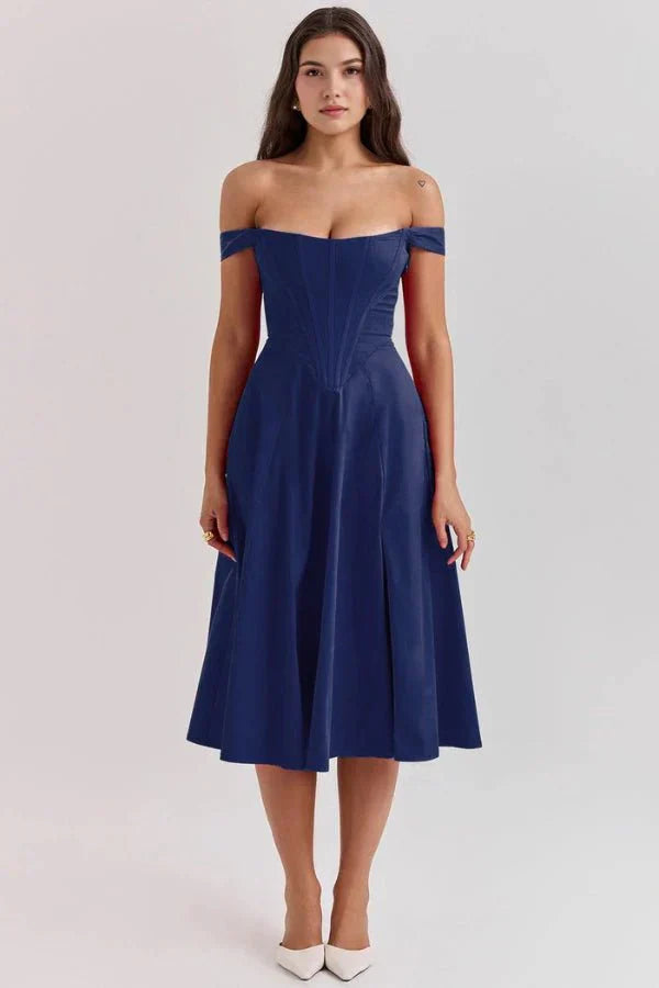 Coralie Off Shoulder Midi Dress