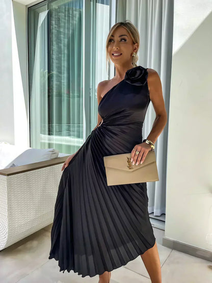 Sunday One Shoulder Midi Dress