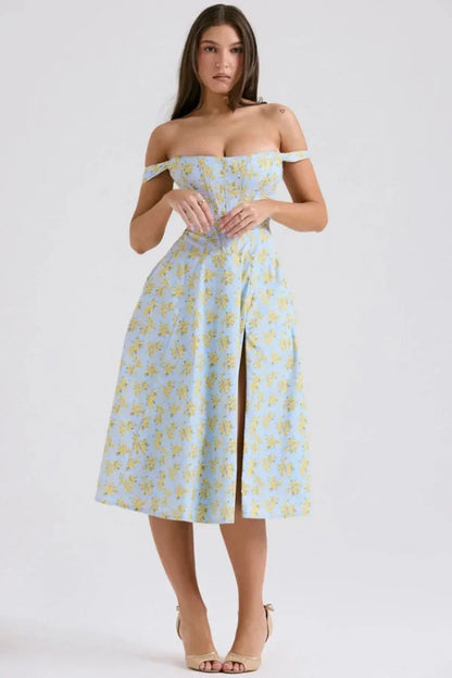 Imogen Off Shoulder Midi Dress