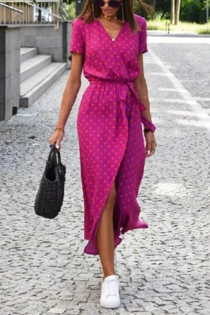 Genevieve Wrap Midi Dress