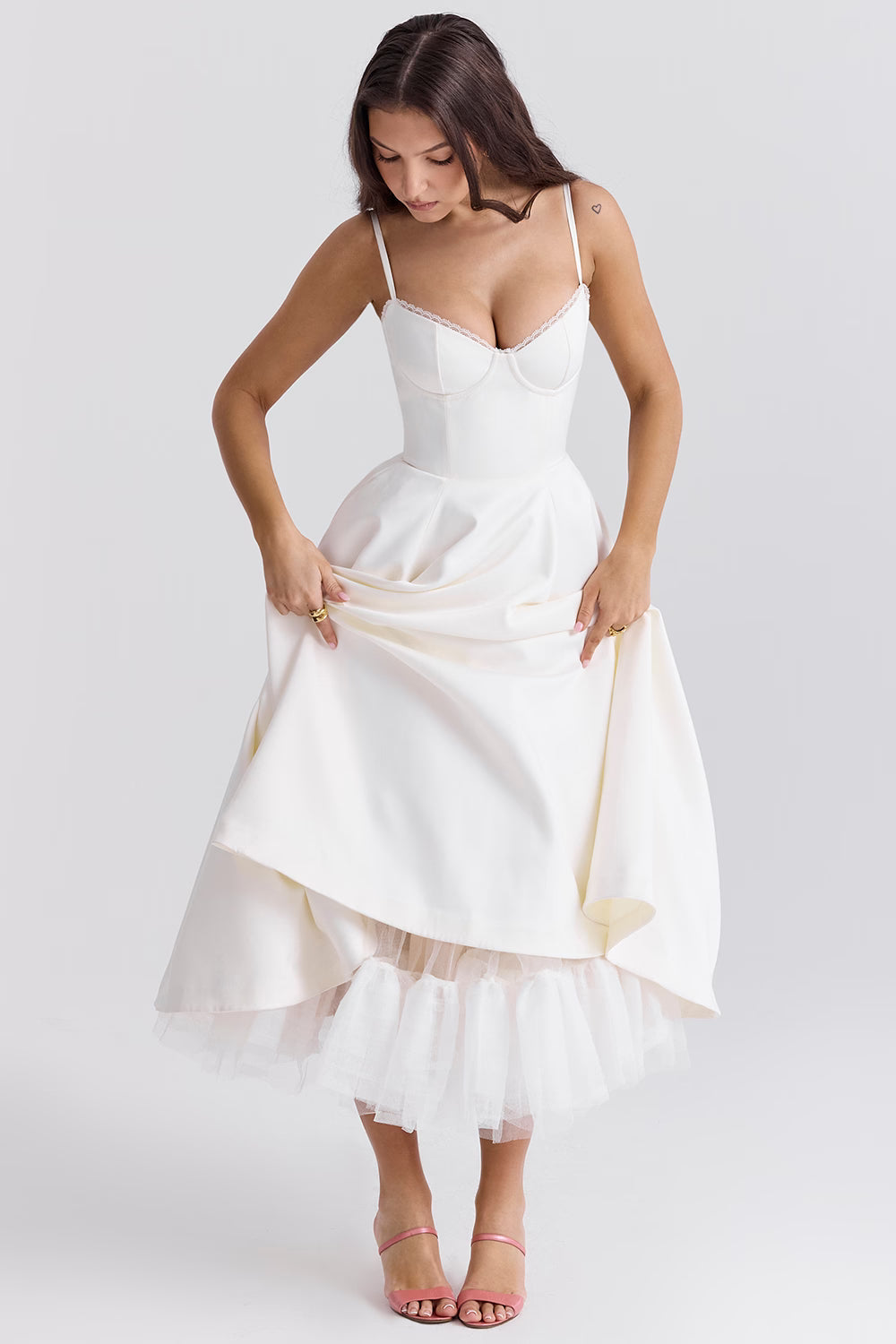 Orla Sweetheart Midi Dress