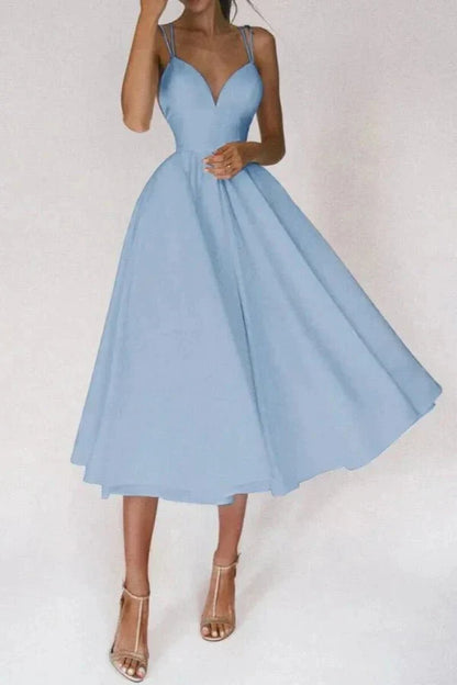 Vienna V Neck Midi Dress